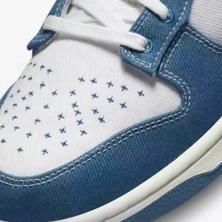 Nike Homme – Nike Dunk Low Retro SE – Blanc sommet/Bleu industriel - NIKE