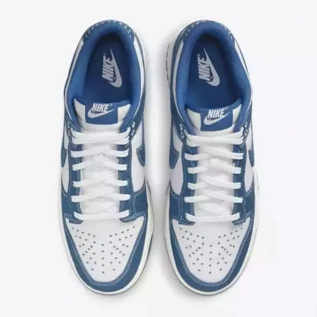 Nike Homme – Nike Dunk Low Retro SE – Blanc sommet/Bleu industriel - NIKE