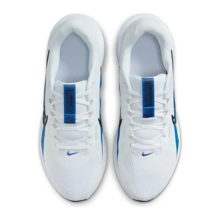 Nike Homme – Nike Downshifter 13 – Blanc/Bleu étoile/Vert Strike/Noir - NIKE