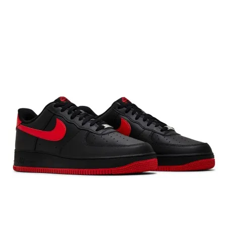 Nike Homme – Nike Chaussures Air Force 1 ’07 – Rouge Noir - NIKE