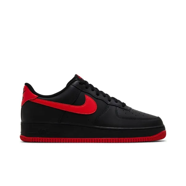 Nike Homme – Nike Chaussures Air Force 1 ’07 – Rouge Noir - NIKE