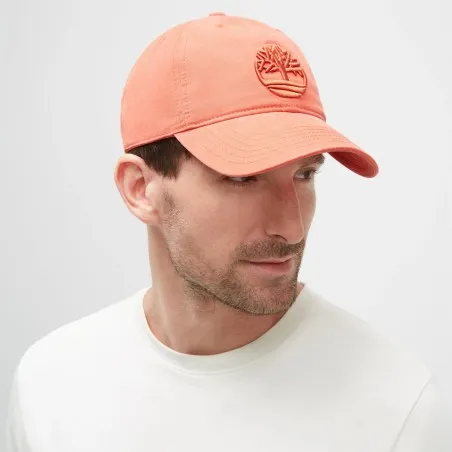 Timberland – CASQUETTE DE BASEBALL EN TOILE DE COTON TIMBERLAND – Rouge - TIMBERLAND