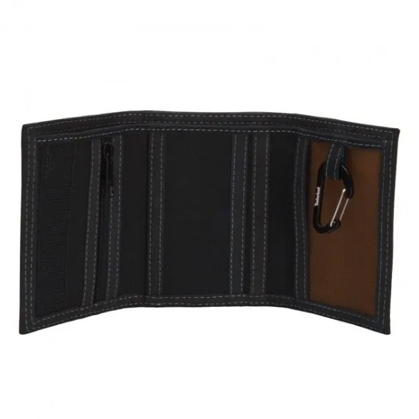 Timberland Homme – PORTEFEUILLE EN CUIR LISSE POUR HOMMES TIMBERLAND – Noir - TIMBERLAND