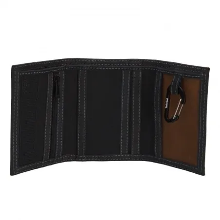Timberland Homme – PORTEFEUILLE EN CUIR LISSE POUR HOMMES TIMBERLAND – Noir - TIMBERLAND