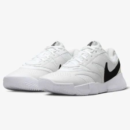 Nike Homme – NikeCourt Lite 4 – Blanc/Noir - NIKE