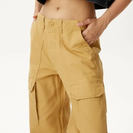 Vans Femme – Pantalon cargo à jambe large Vans Arroyo – Beige - VANS