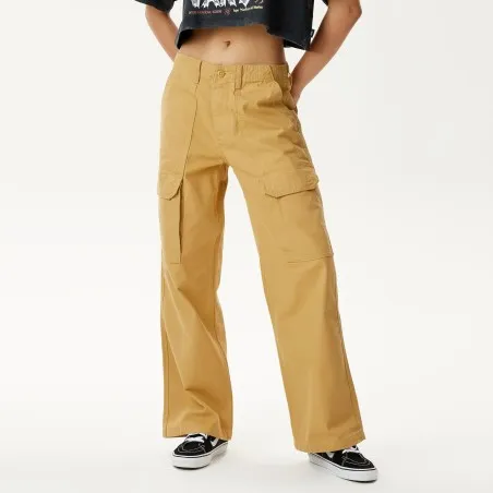 Vans Femme – Pantalon cargo à jambe large Vans Arroyo – Beige - VANS