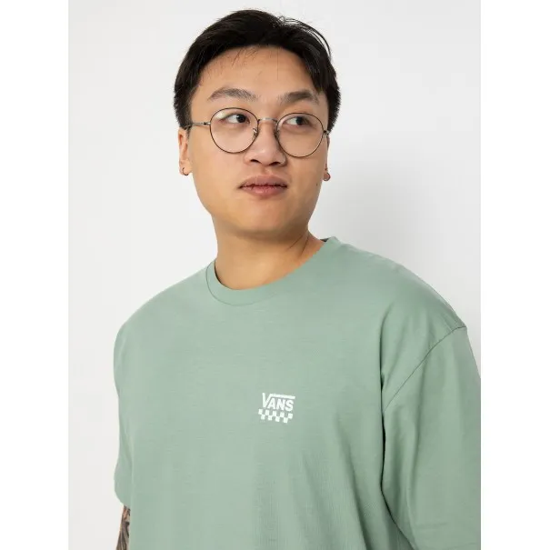 Vans – Vans Left Chest Logo II T-shirt – green (iceberg green) - VANS