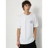 Vans – T-shirt Vans Classic Mini Dual Palm II – (blanc/bleu malibu) - VANS