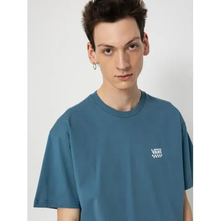 Vans – Vans Left Chest Logo II T-Shirt – blue (copen blue) - VANS