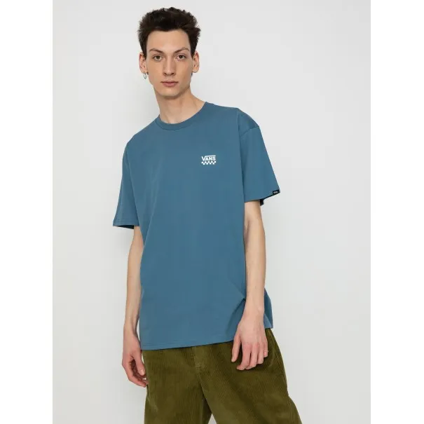 Vans – Vans Left Chest Logo II T-Shirt – blue (copen blue) - VANS