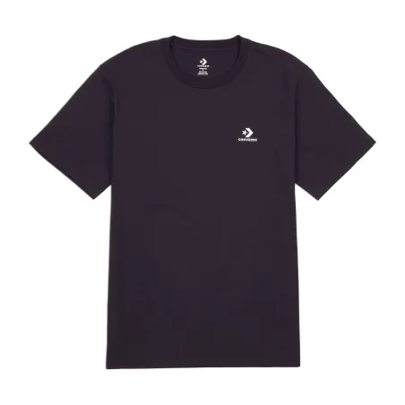 Converse – T-shirt coupe standard Converse Go-To brodé avec motif étoile et chevron – Noir - CONVERSE