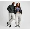 Converse – Pantalon de survêtement Converse Go-To brodé en molleton français avec étoiles et chevrons – Gris - CONVERSE
