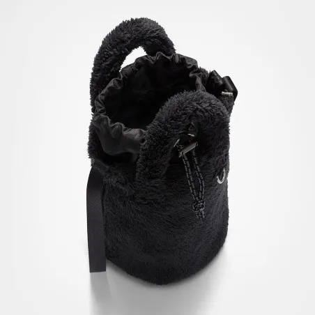 Converse Femme – Mini sac seau en sherpa – Noir - CONVERSE