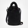 Converse Femme – Mini sac seau en sherpa – Noir - CONVERSE