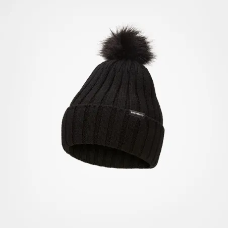 Converse – Tuque à ponpon – Noir - CONVERSE