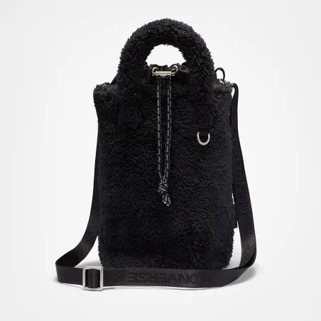Converse Femme – Mini sac seau en sherpa – Noir - CONVERSE