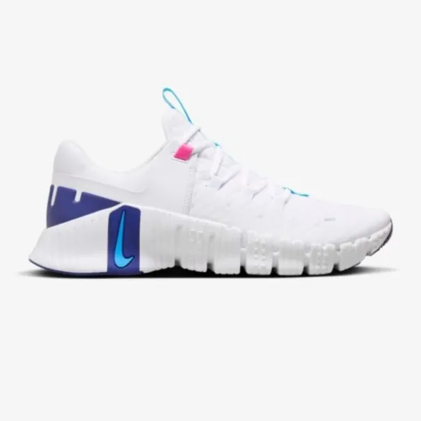 Nike Homme – Nike Free Metcon 5 – Blanc/Rose vif/Bleu royal - NIKE
