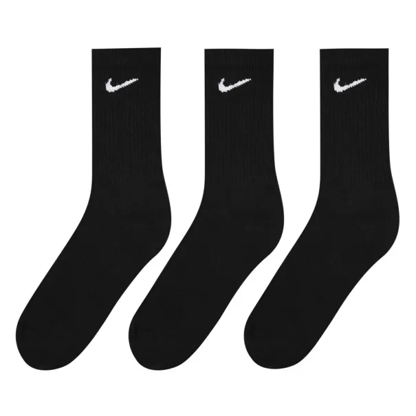 NIKE Homme – Chaussettes Nike Everyday Cushion Crew pour Homme Noir, Lot de 3 - NIKE