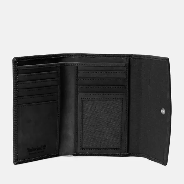 Timberland Homme – PORTEFEUILLE EN CUIR LISSE – Noir - TIMBERLAND