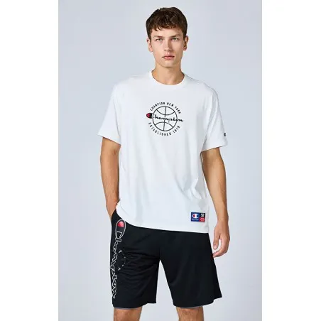 Champion -T-shirt ras du cou Modern Basket – Blanc - CHAMPION