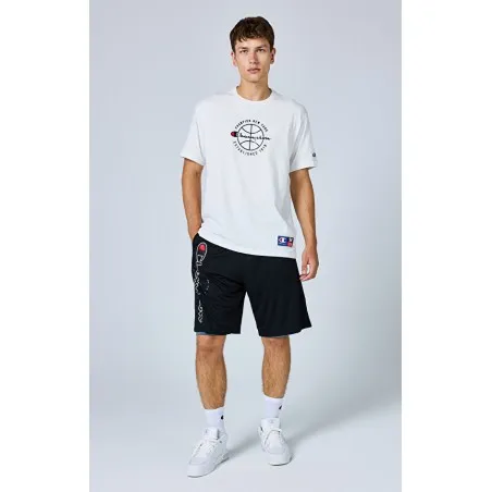 Champion -T-shirt ras du cou Modern Basket – Blanc - CHAMPION