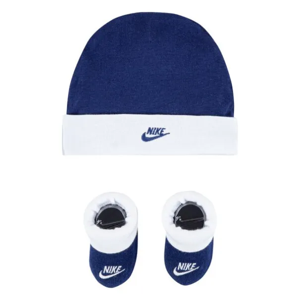 Nike Enfant -Bonnet et chaussons bébé garçon Nike Futura – Bleu - NIKE
