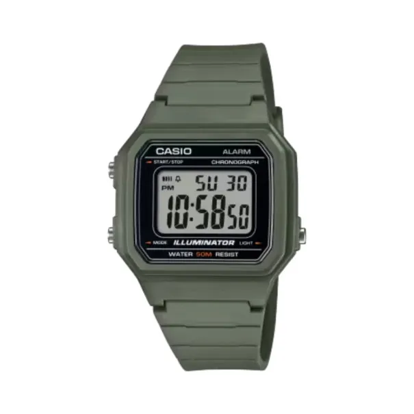 CASIO - Montre Digitale Casio Unisexe W-217H-3AVDF - Vert - Casio