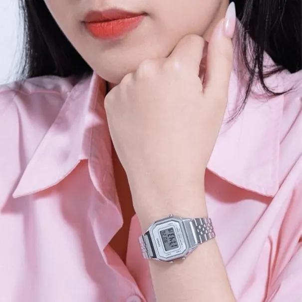 CASIO - Montre casio pour femme LA680WA-7DF Argent - Casio