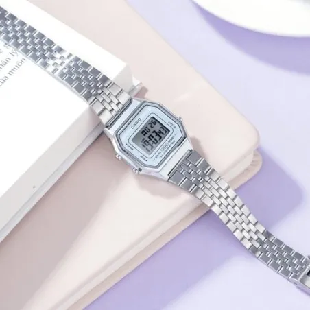 CASIO - Montre casio pour femme LA680WA-7DF Argent - Casio
