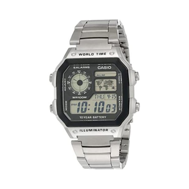 CASIO - Montre Digitale Casio Homme AE-1200WHD-1AVDF - Argent - Casio