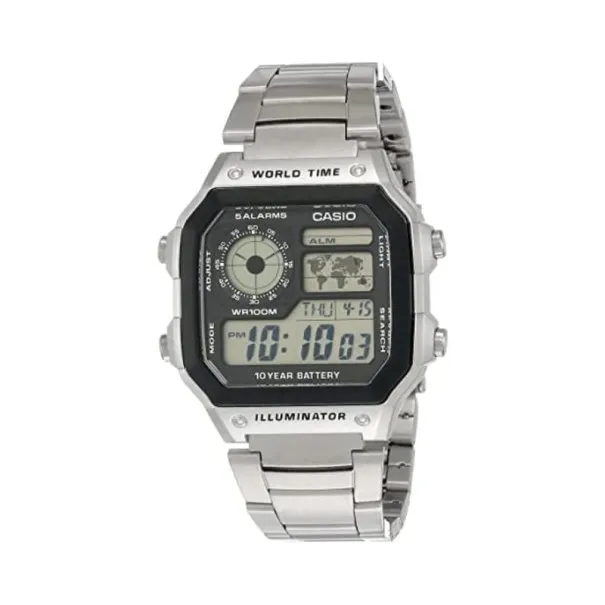 CASIO - Montre Digitale Casio Homme AE-1200WHD-1AVDF - Argent - Casio