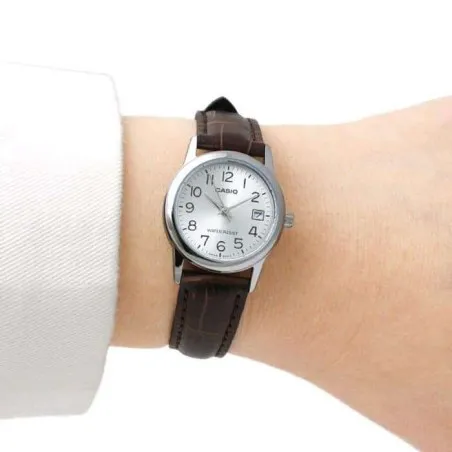 CASIO - Montre Femme Casio LTP-V002L-7B2UDF - Marron - Casio