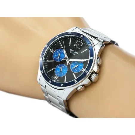 CASIO - Montre Homme Casio MTP-1374D-2AVDF - Argent - Casio