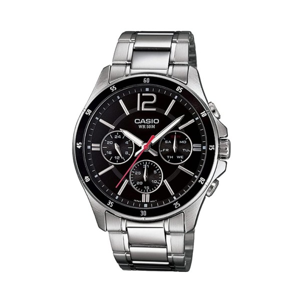 CASIO - Montre Homme Casio MTP-1374D-1AVDF - Argent - Casio
