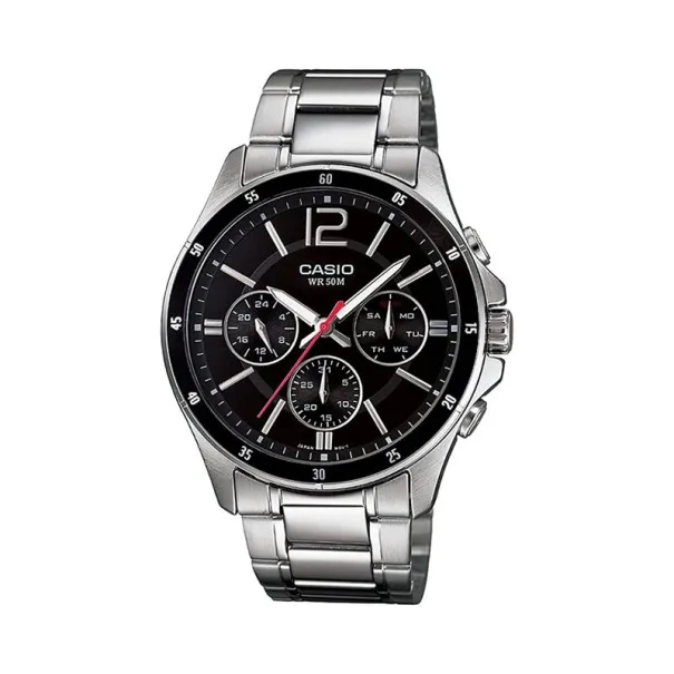 CASIO - Montre Homme Casio MTP-1374D-1AVDF - Argent - Casio