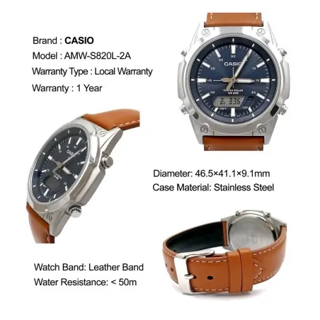 Montre Homme CASIO  AMW-S820L-2AVDF - Casio