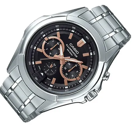 CASIO - Montre Homme Casio MTP-E204D-1AVDF - Argent - Casio