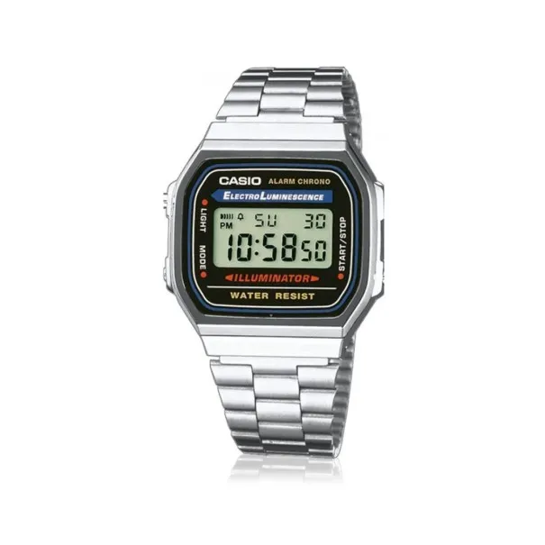 CASIO - Montre pour hommes et femmes A168WA-1WDF - Argent - Casio