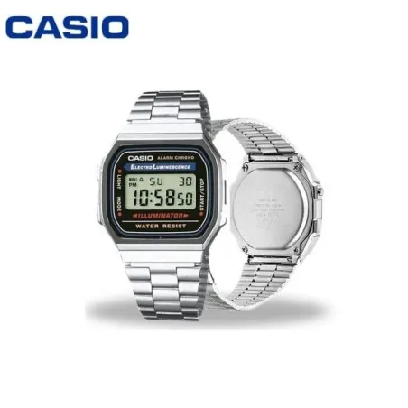 CASIO - Montre pour hommes et femmes A168WA-1WDF - Argent - Casio