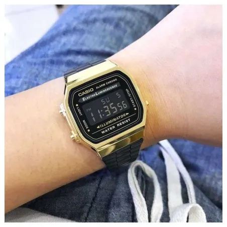 CASIO - Montre pour hommes et femmes A168WEGB-1BDF - Doré - Casio