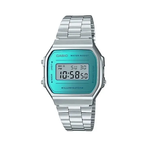 CASIO - Montre pour hommes et femmes A168WEM-2DF - Argent - Casio