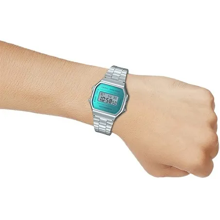 CASIO - Montre pour hommes et femmes A168WEM-2DF - Argent - Casio