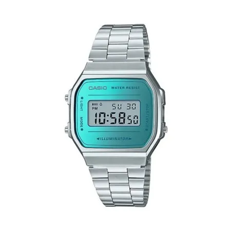 CASIO - Montre pour hommes et femmes A168WEM-2DF - Argent - Casio
