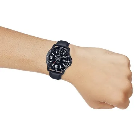CASIO - Montre pour hommes MTP-VD01BL-1BVUDF - Noir - Casio