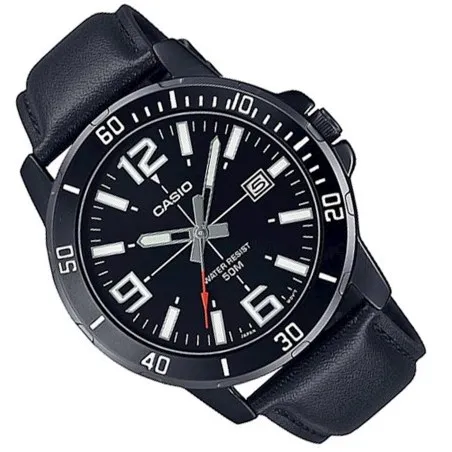 CASIO - Montre pour hommes MTP-VD01BL-1BVUDF - Noir - Casio