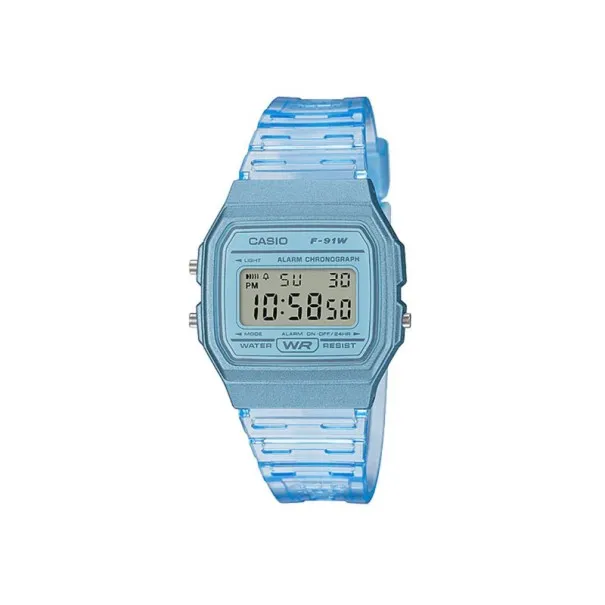 CASIO - Montre pour hommes et femmes F-91WS-2DF - Bleu - Casio
