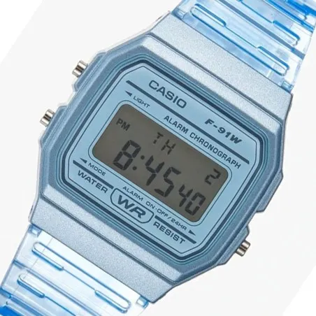 CASIO - Montre pour hommes et femmes F-91WS-2DF - Bleu - Casio