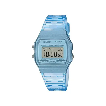 CASIO - Montre pour hommes et femmes F-91WS-2DF - Bleu - Casio