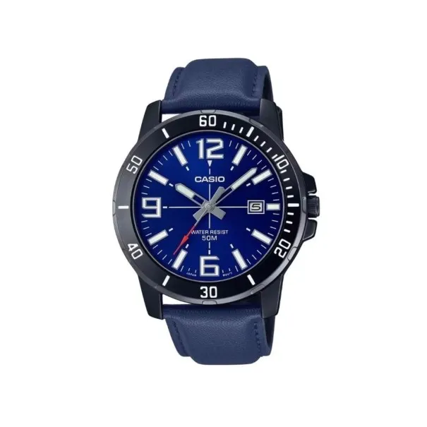 CASIO - Montre pour hommes MTP-VD01BL-2BVUDF - Bleu - Casio